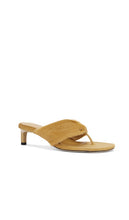 Dear Frances Wrap Mid Heel in Tan