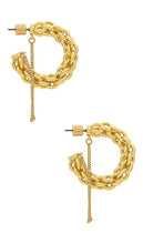 Demarson Dylan Hoops in Metallic Gold