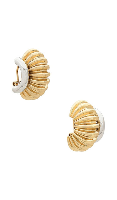 Demarson Lexi Earrings in Metallic Gold