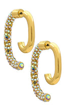 Demarson Luna Earrings in Metallic Gold