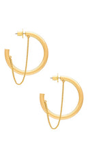 Demarson Miley Hoops in Metallic Gold
