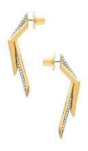 Demarson Neptune Earrings in Metallic Gold