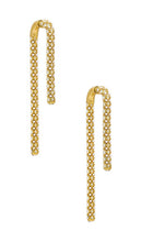 Demarson Pave Celeste Earrings in Metallic Gold