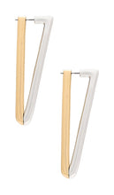 Demarson Vita Earrings in Metallic Gold,Metallic Silver