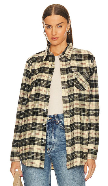 Denimist Boyfriend Shirt in Beige - Chemise Boyfriend Denimist en Beige - 米色牛仔男友风衬衫 - Denimist Boyfriend-Shirt in Beige - 데님스트 보이프렌드 셔츠베이지색 - Camicia Boyfriend Denimist in beige