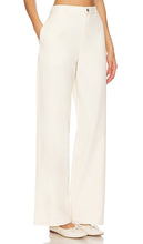 Denimist Flat Front Wide Leg Chino in Ivory