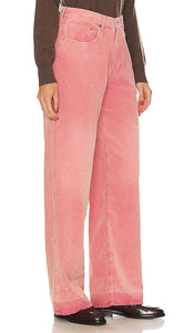 Denimist Teri Wideleg Pant in Pink