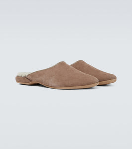 Derek Rose Crawford suede slippers
