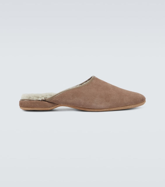Derek Rose Crawford suede slippers