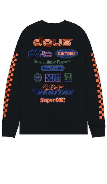 Deus Ex Machina Tune Up Tee in Black - T-shirt Tune Up Deus Ex Machina en noir - Deus Ex Machina 黑色 T 恤 - Deus Ex Machina Tune Up T-Shirt in Schwarz - Deus Ex Machina 튠업 티셔츠 - Maglietta Deus Ex Machina Tune Up in nero