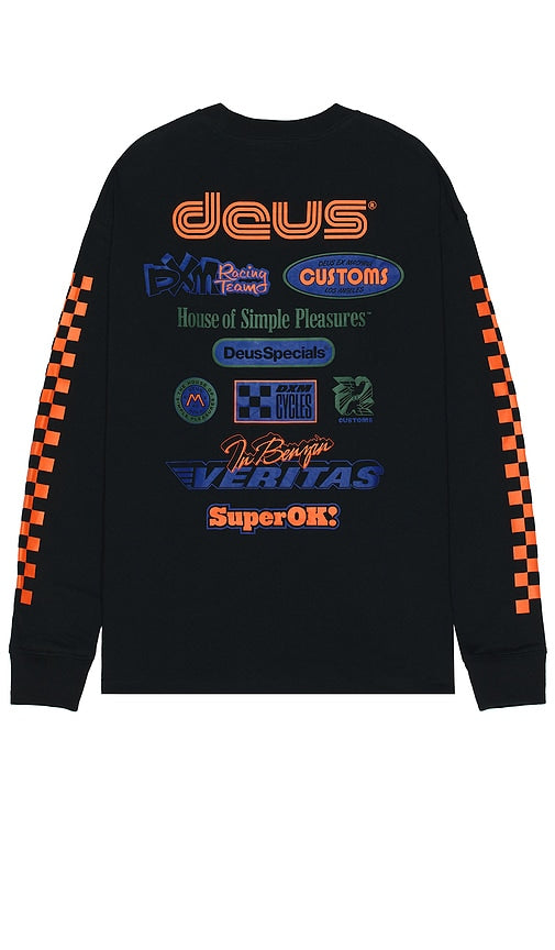 Deus Ex Machina Tune Up Tee in Black - T-shirt Tune Up Deus Ex Machina en noir - Deus Ex Machina 黑色 T 恤 - Deus Ex Machina Tune Up T-Shirt in Schwarz - Deus Ex Machina 튠업 티셔츠 - Maglietta Deus Ex Machina Tune Up in nero