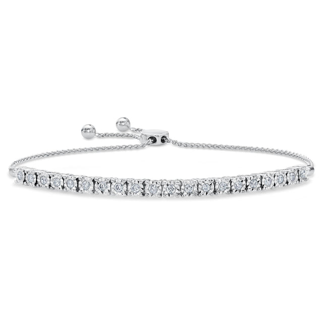 Diamond Bolo Bracelet 1/2ctw