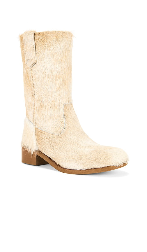 Dico Copenhagen Julia Fur Gaucho Boot in Beige