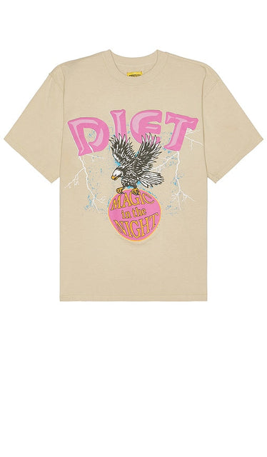 Diet Starts Monday Magic Tee in Tan - Le régime commence lundi Magic Tee en Tan - 周一开始节食 棕褐色 Magic T 恤 - Diät beginnt am Montag Magic Tee in Hellbraun - 다이어트는 먼데이 매직 탠 컬러 티셔츠를 시작합니다 - La dieta inizia lunedì Magic Tee in Tan