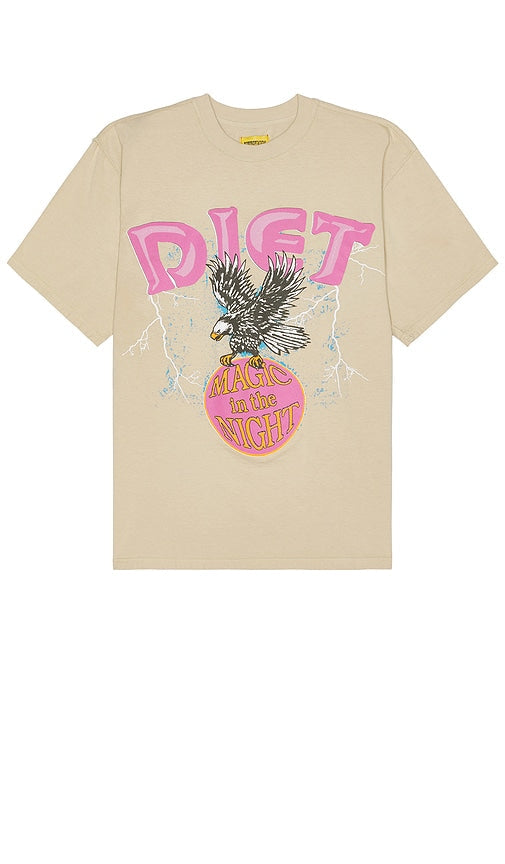 Diet Starts Monday Magic Tee in Tan - Le régime commence lundi Magic Tee en Tan - 周一开始节食 棕褐色 Magic T 恤 - Diät beginnt am Montag Magic Tee in Hellbraun - 다이어트는 먼데이 매직 탠 컬러 티셔츠를 시작합니다 - La dieta inizia lunedì Magic Tee in Tan