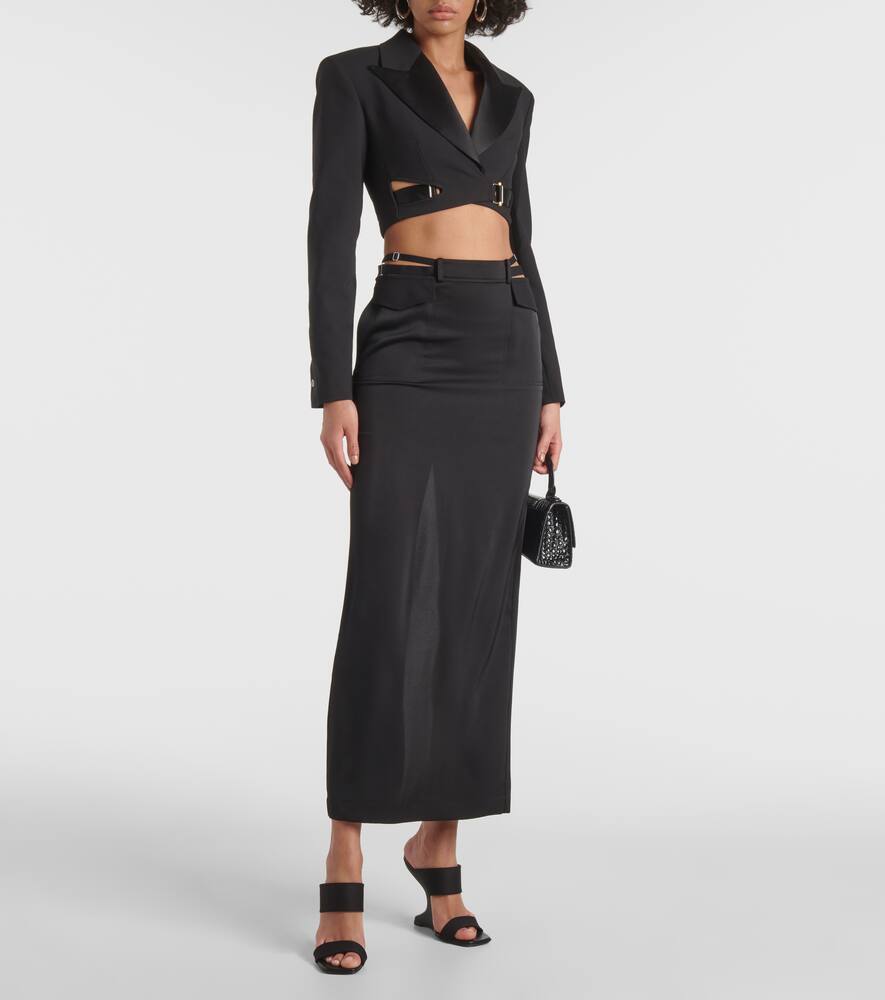 Dion Lee Buckle-detail cropped blazer