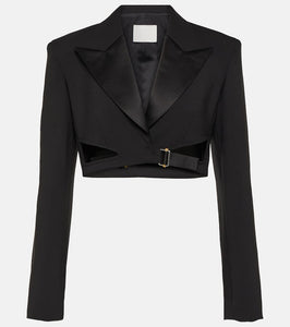 Dion Lee Buckle-detail cropped blazer