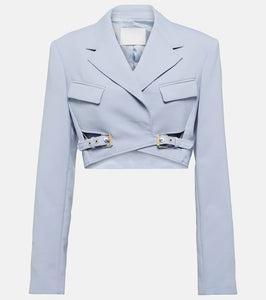 Dion Lee Cropped wool-blend blazer