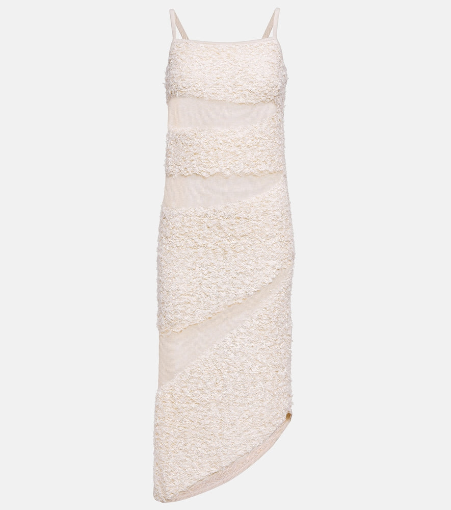 Dion Lee Paneled linen-blend gown. Dion Lee 拼接亚麻混纺礼服
