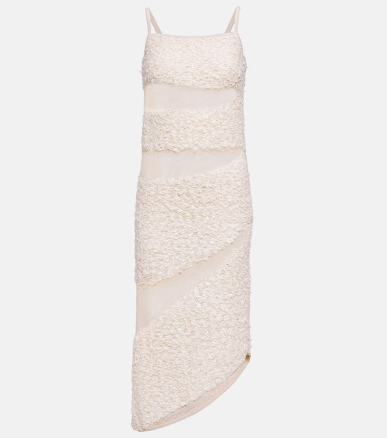 Dion Lee Paneled linen-blend gown
