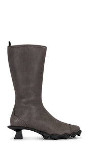 Dirt Range Boot in Grey | Weathered Grey Heeled Boots for Women