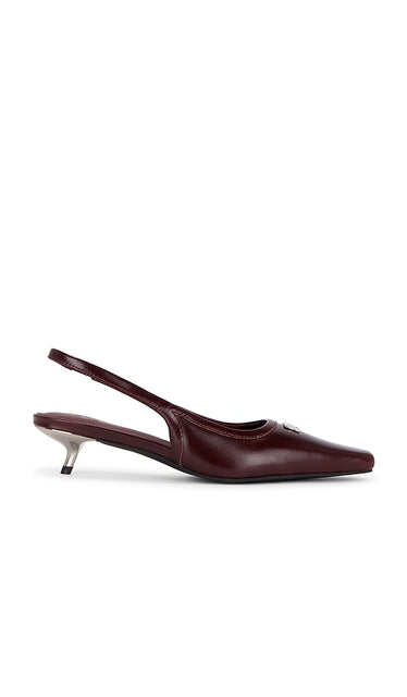 Dirt Slingback Pump in Burgundy | Maroon Pump Heels for Women