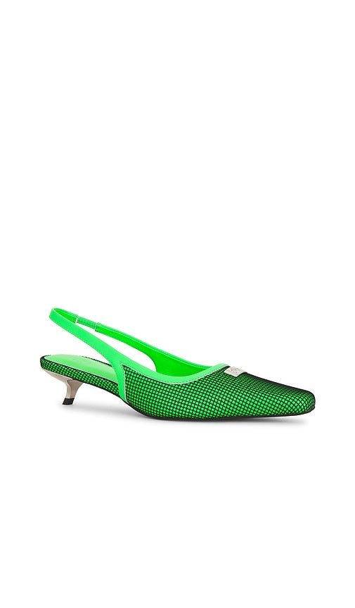 Dirt Slingbacks in Green