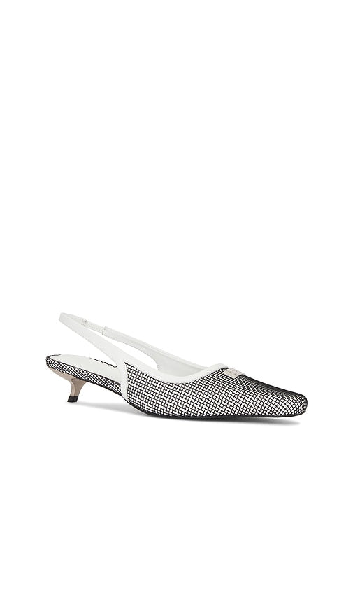 Dirt Slingbacks in White