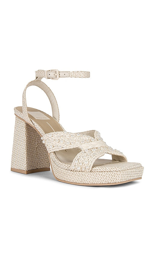 Dolce Vita Aries Pearl Heel in Cream