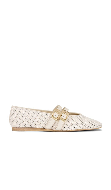 Dolce Vita Baylee Flat in Ivory | Bone Ballet Flats for Women