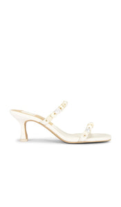 Dolce Vita Grason Heel in White | White Open Toe Heels for Women