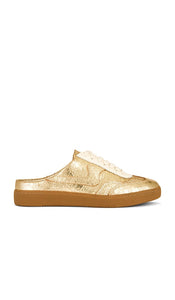 Dolce Vita Notice Slide in Metallic Gold | Gold Slides for Women
