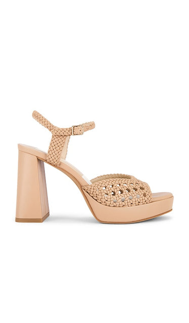 Dolce Vita Peyten Platform Heel in Tan | Cafe Platform Heels for Women