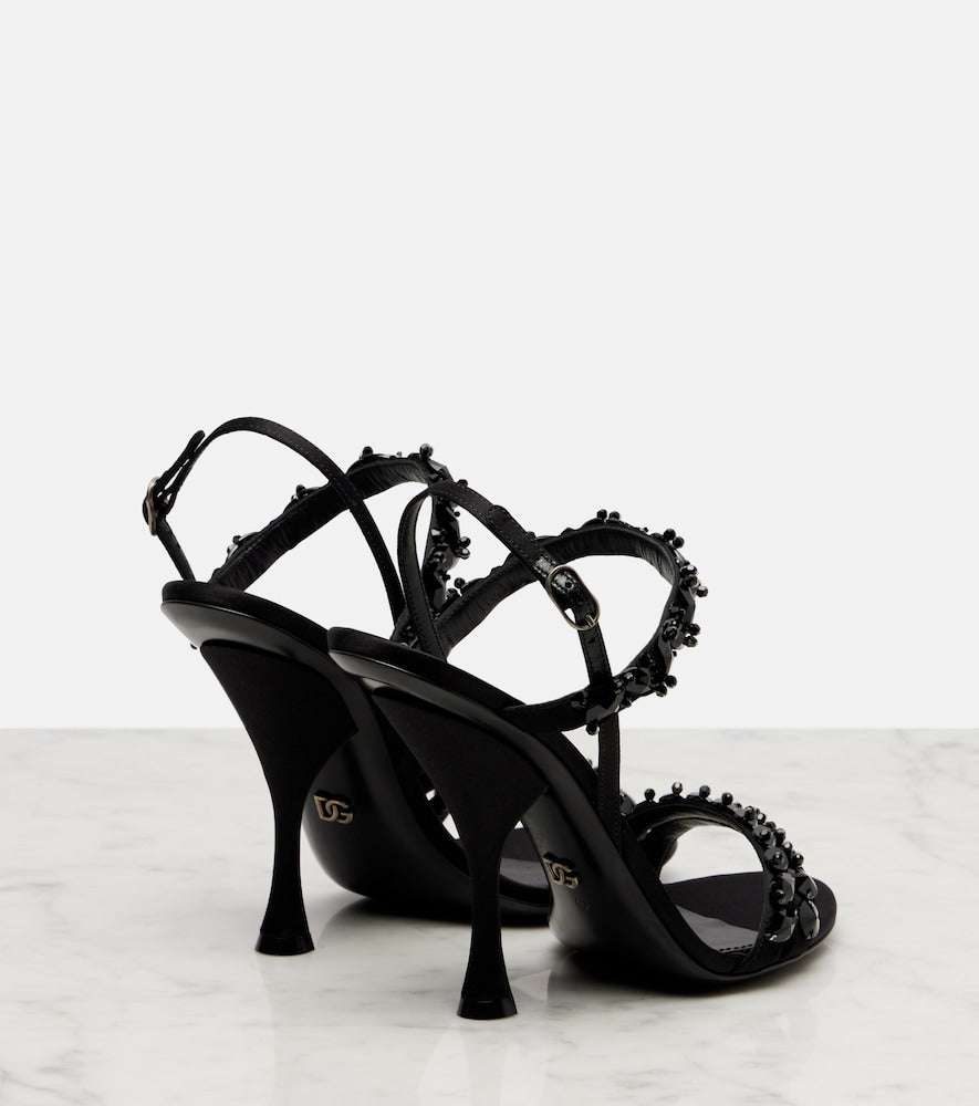 Dolce&Gabbana 105 embellished satin sandals