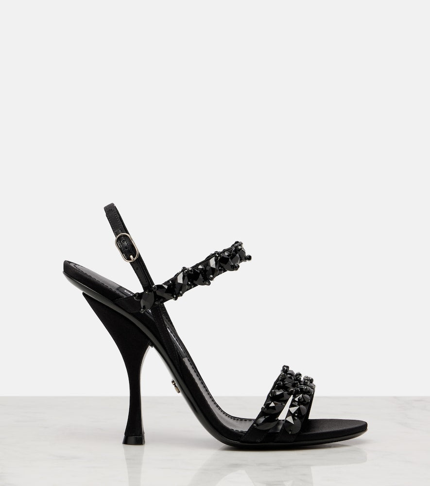 Dolce&Gabbana 105 embellished satin sandals