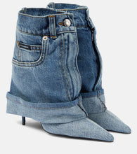 Dolce&Gabbana 105 patchwork denim ankle boots