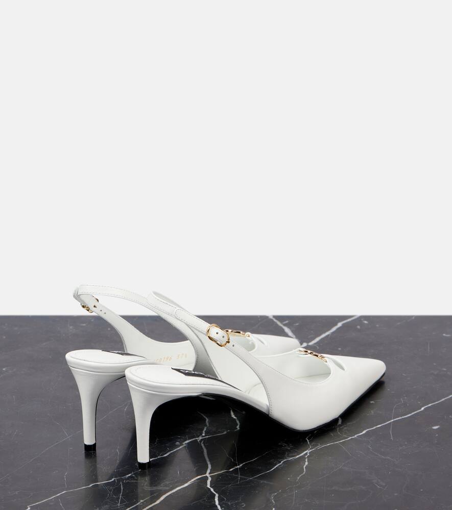 Dolce&Gabbana 60 leather slingback pumps
