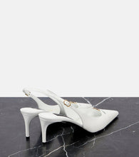 Dolce&Gabbana 60 leather slingback pumps