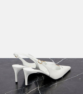 Dolce&Gabbana 60 leather slingback pumps