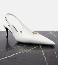 Dolce&Gabbana 60 leather slingback pumps