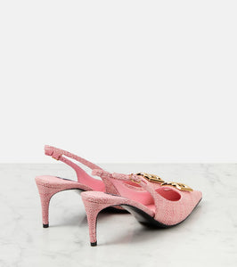 Dolce&Gabbana 65 logo slingback pumps