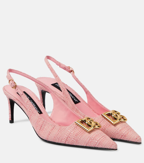 Dolce&Gabbana 65 logo slingback pumps