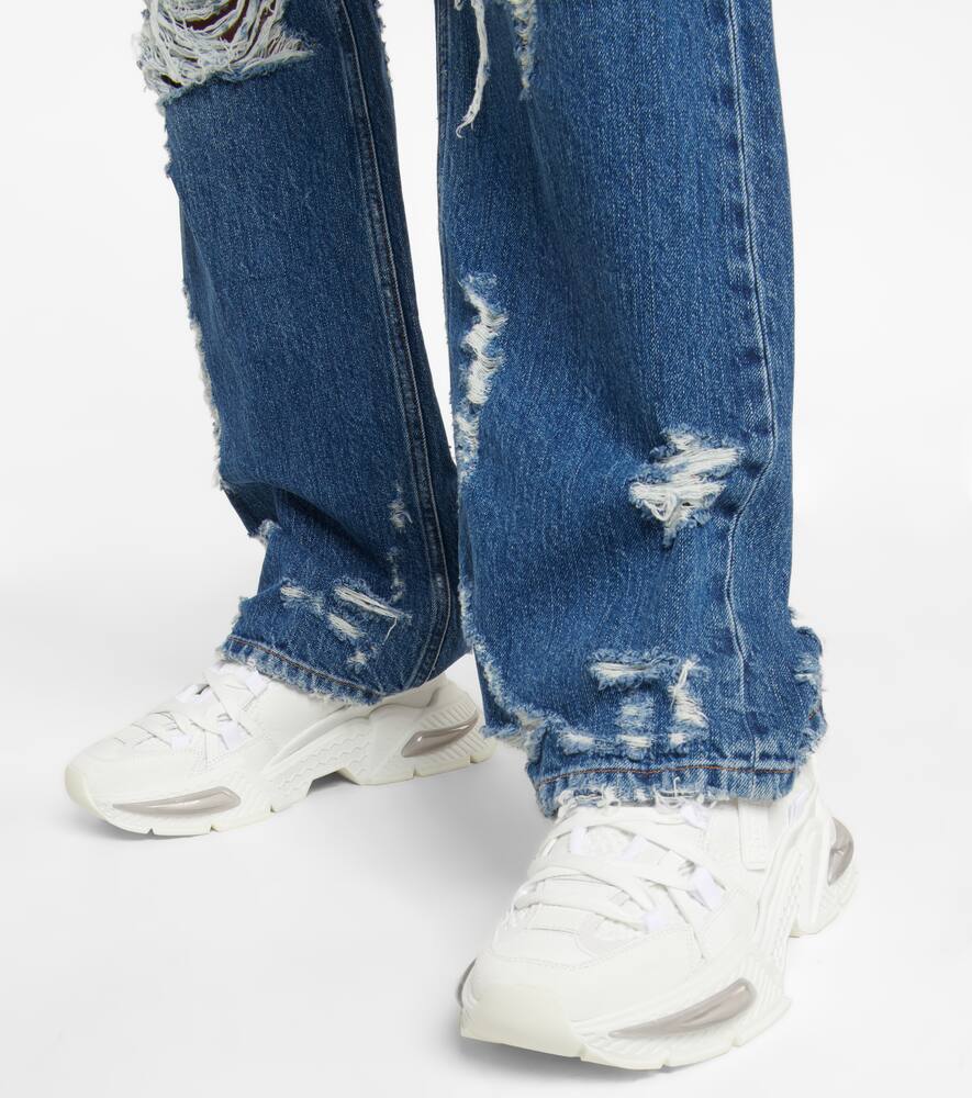 Dolce&Gabbana Airmaster suede-trimmed sneakers