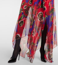 Dolce&Gabbana Anemone silk chiffon kaftan