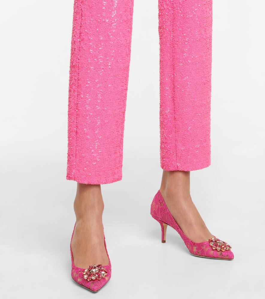 Dolce&Gabbana Bellucci 60 embellished lace pumps