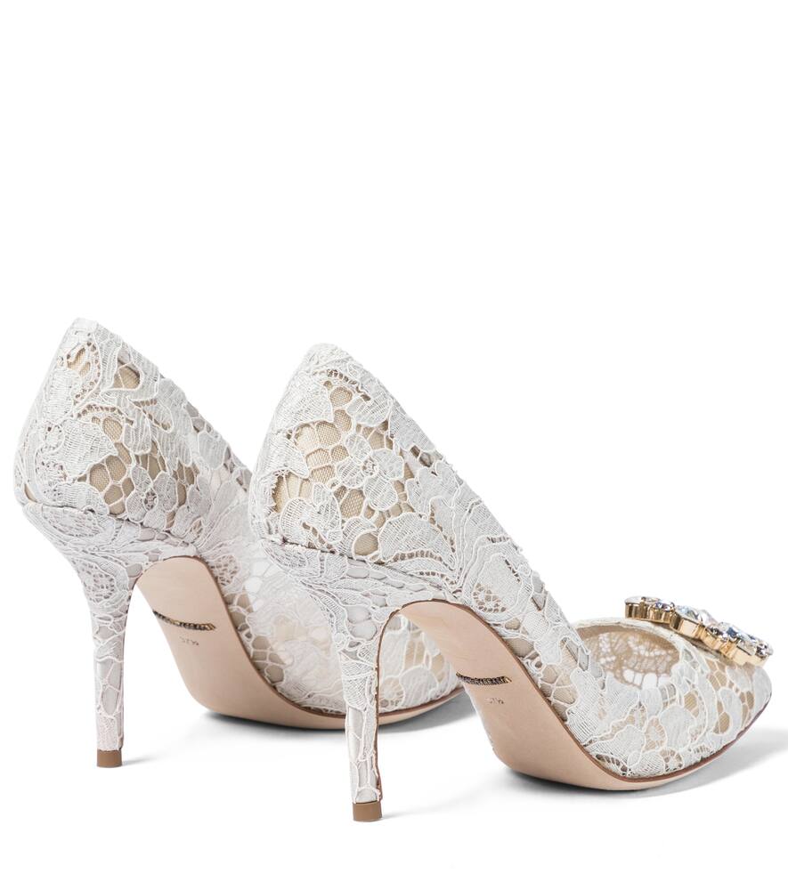 Dolce&Gabbana Belluci embellished lace pumps