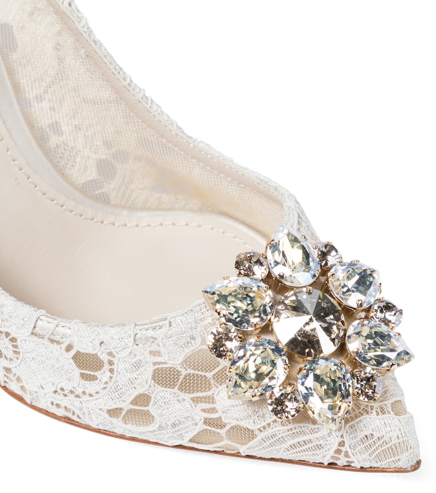 Dolce&Gabbana Belluci embellished lace pumps