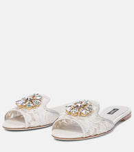 Dolce&Gabbana Bianca embellished lace sandals