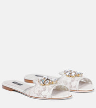 Dolce&Gabbana Bianca embellished lace sandals