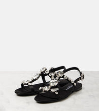 Dolce&Gabbana Bianca embellished satin sandals